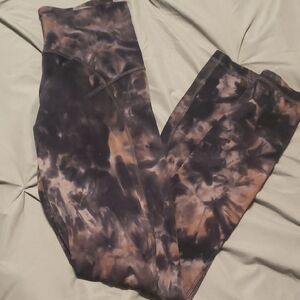 Lululemon  Legging " Diamond Dye Graphite Grey Pink Pastel Sz 4